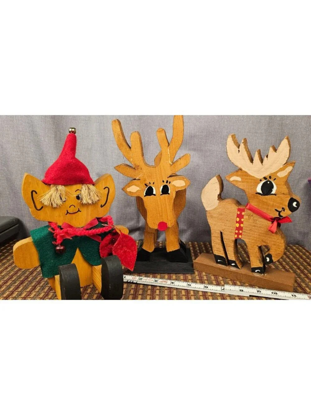 Vintage Wooden Christmas Decorations
